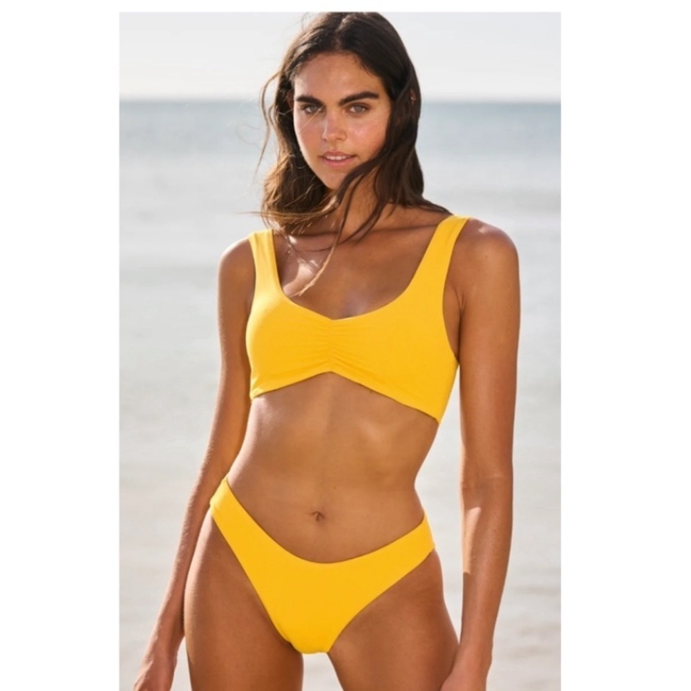 Maaji Sunflower Flirt Reversible Bikini Bottoms.